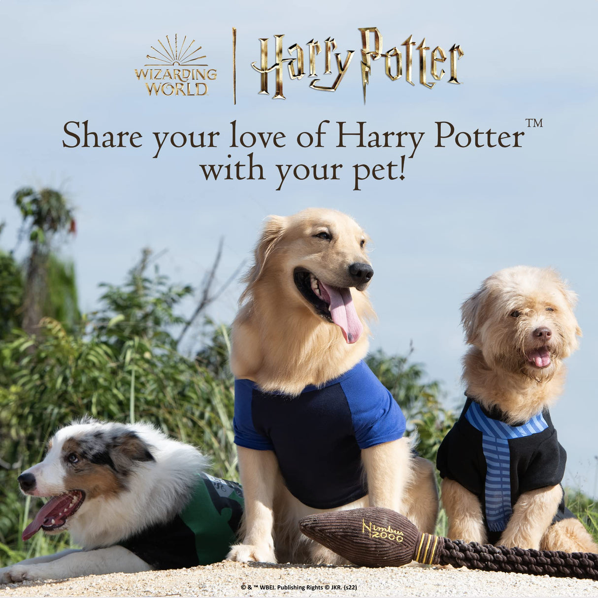 Harry Potter Hufflepuff Dog T-Shirt - Pet Costume Shirt for Dogs - Officially Licensed Dog Apparel & Accessories for Hogwarts Houses, Size Medium