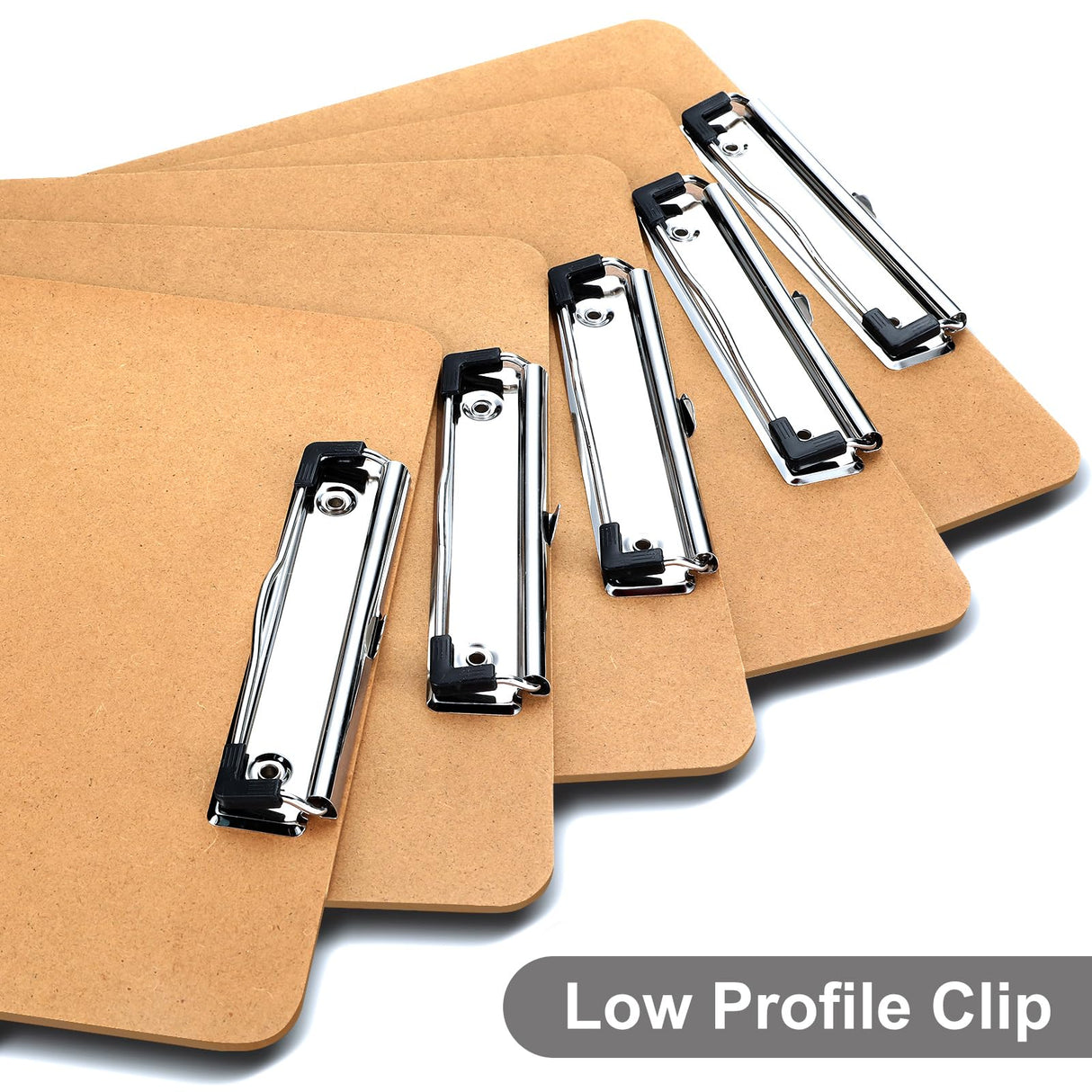 Macroclo Wood Clipboards Set of 2, Letter Size Hardboard Clip Board 8.5x11