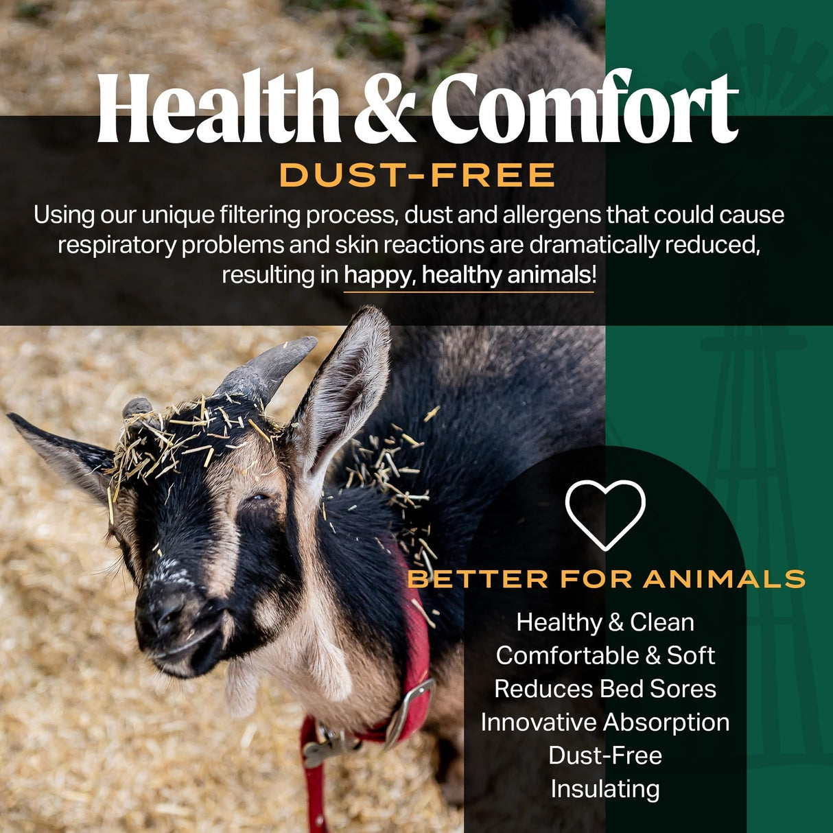 HealthiStraw FarmStraw Coarse Cut, 3 cu ft (25 lb) Expands to 10+ cu ft – Wheat Straw Bedding for Homesteads, Hobby Farms & Small Pets – Dust-Free, Absorbent, Fluffy, Insulating, Sustainably Sourced