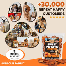 Load image into Gallery viewer, BRUTUS & BARNABY Sweet Potato Dog Treats – Support Sensitive Stomachs with USA-Grown, Hypoallergenic Treats That Smell as Good as They Taste