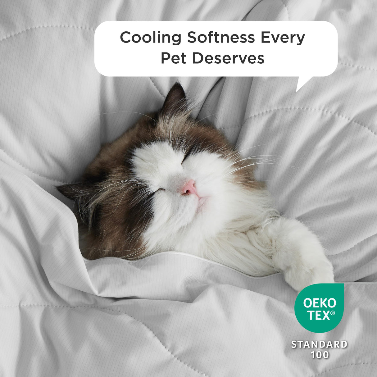 Bedsure Premium Cooling Blanket for Medium Dog - Q-MAX>0.5, Breathable Summer Washable Cold Pet Throw Blanket, Soft Durable Self Cooling Cat Mat for Hot Weather, Pearl Grey, 30x40