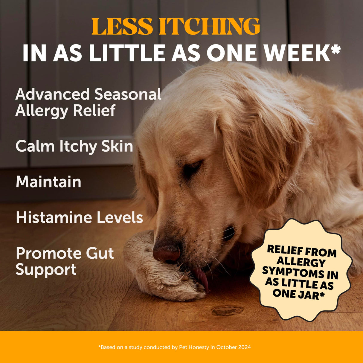 Dog Allergy + Itch Relief Max Strength Chews – Probiotic Supplement for Dogs with Colostrum, Omega Fatty Acids – Supports Seasonal Allergy Relief, Healthy Skin, Coat & Immune System (Chicken, 90ct)