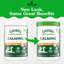 Load image into Gallery viewer, Greenies Supplements Calming Chews for Dogs Chicken Flavor, 14.7 oz. Container of 80 ct.
