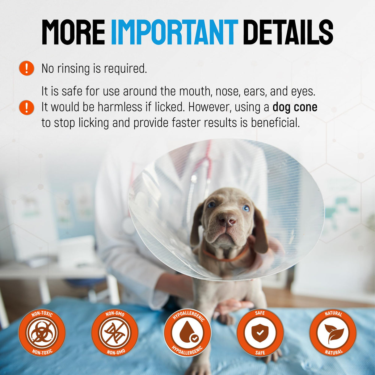 Silver Dog Wound Spray Helps with Hot Spots, Irritations, Bites, Burns, Rashes, Itch, Scratching – Better Use with a Dog Cone to Stop Licking – Safe for Large and Small Breeds – 4 oz