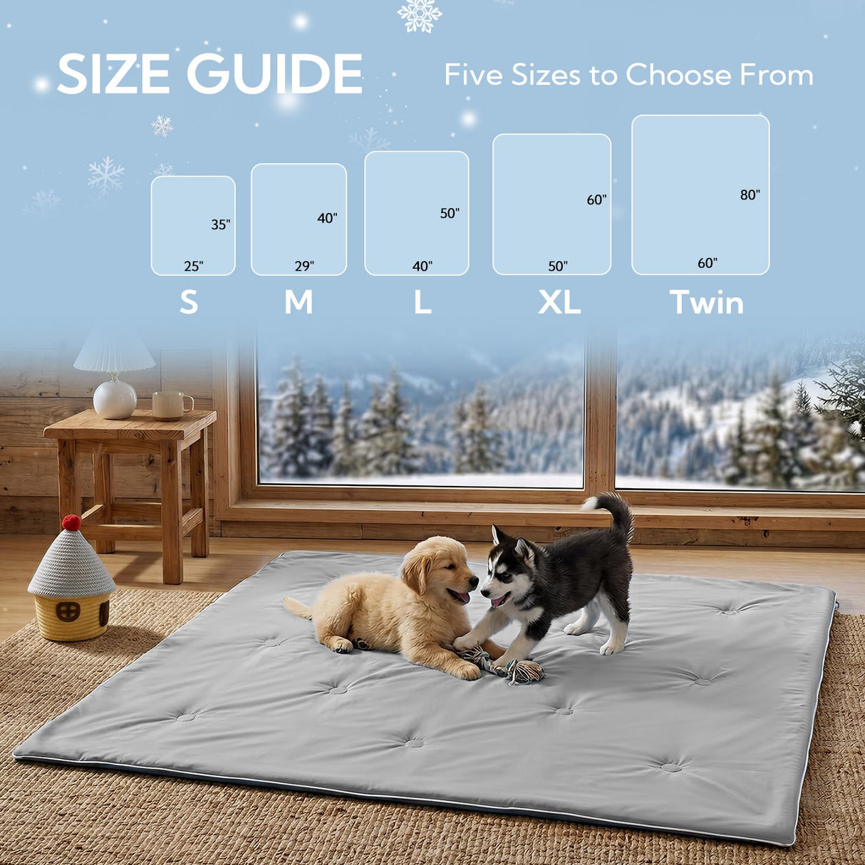 Soulbond Cooling Blanket for Medium Dogs - Q-MAX>0.45, Washable Pet Throw Blanket for Cats & Puppies, Breathable Pets Self-Cooling Blanket Furniture Protector for Couch, Sofa (29x40 Inch, Dark Gray)