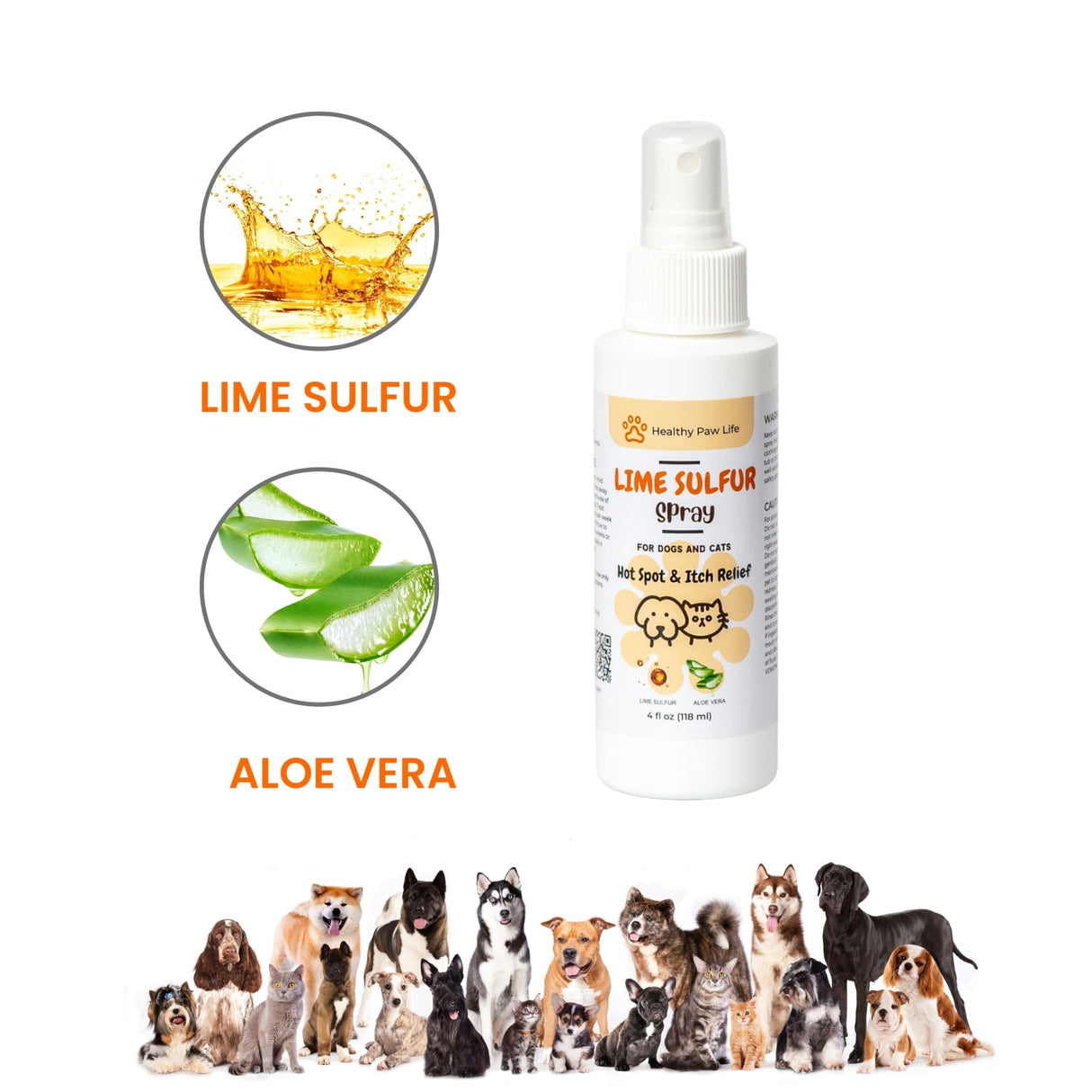 Classic's Lime Sulfur Dip Bundle - 2 Items: Classic's Lime Sulfur Cream (2 oz) and Classic's Lime Sulfur Spray (4 oz), 2 Piece Set