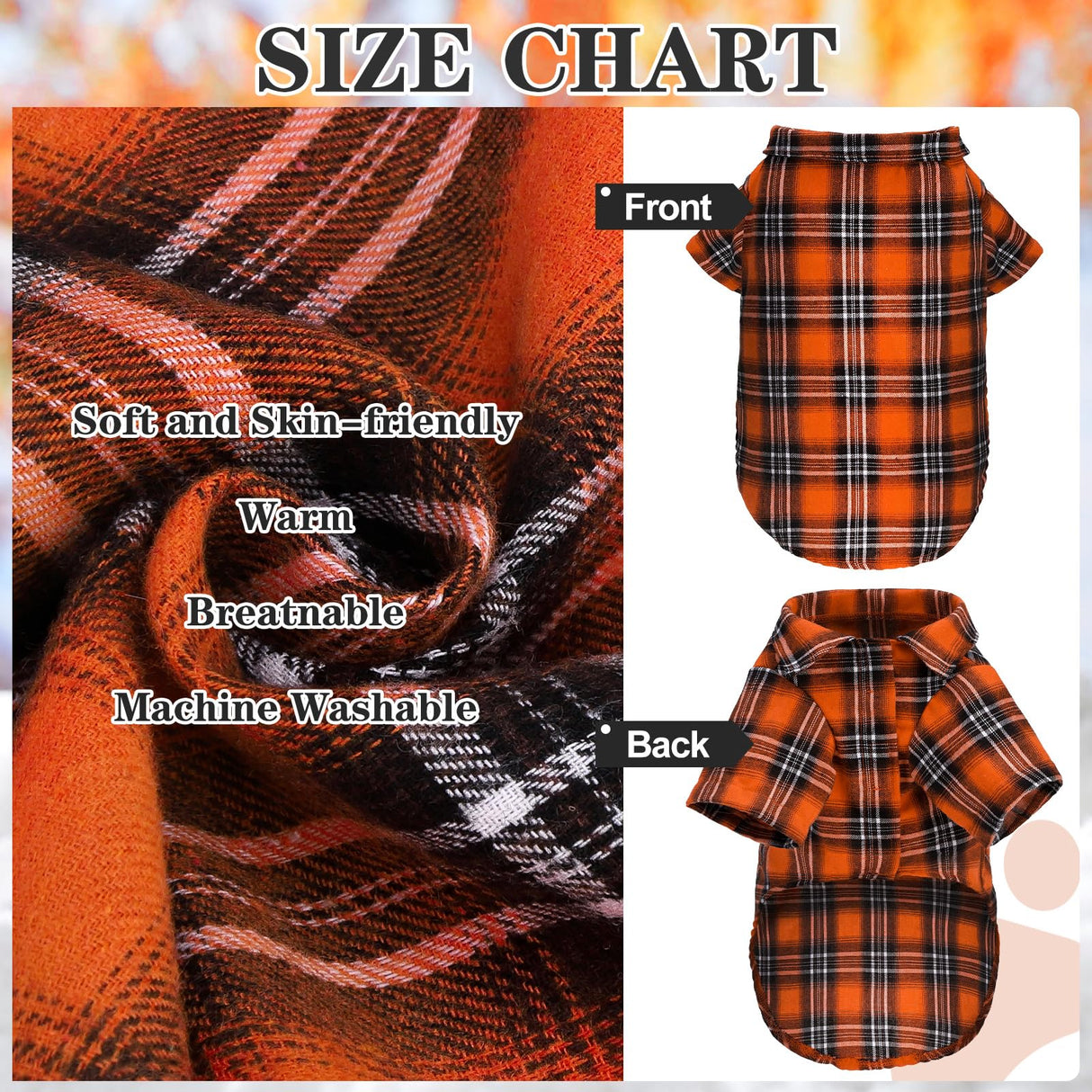 EXPAWLORER Dog Shirt - Fall Dog Clothes Sweater, Breathable Polo T-Shirts Dogs Costume with Plaid Pattern,Pet Outfit for Small Medium Large Dogs Puppy Boy and Girl