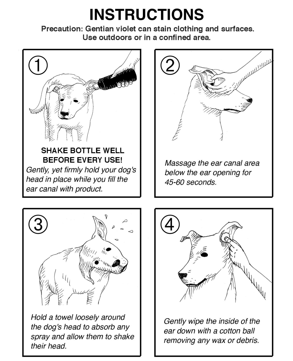 Doctor BEASLEY'S Advanced Ear Bomb is a Powerful 1 Step Cleaning Solution Treatment for Dog Ear Infections; Cleaner Replaces Drops, Vet Visits, Medication, Antibiotics for Yeast and Fungus, 8 Ounce