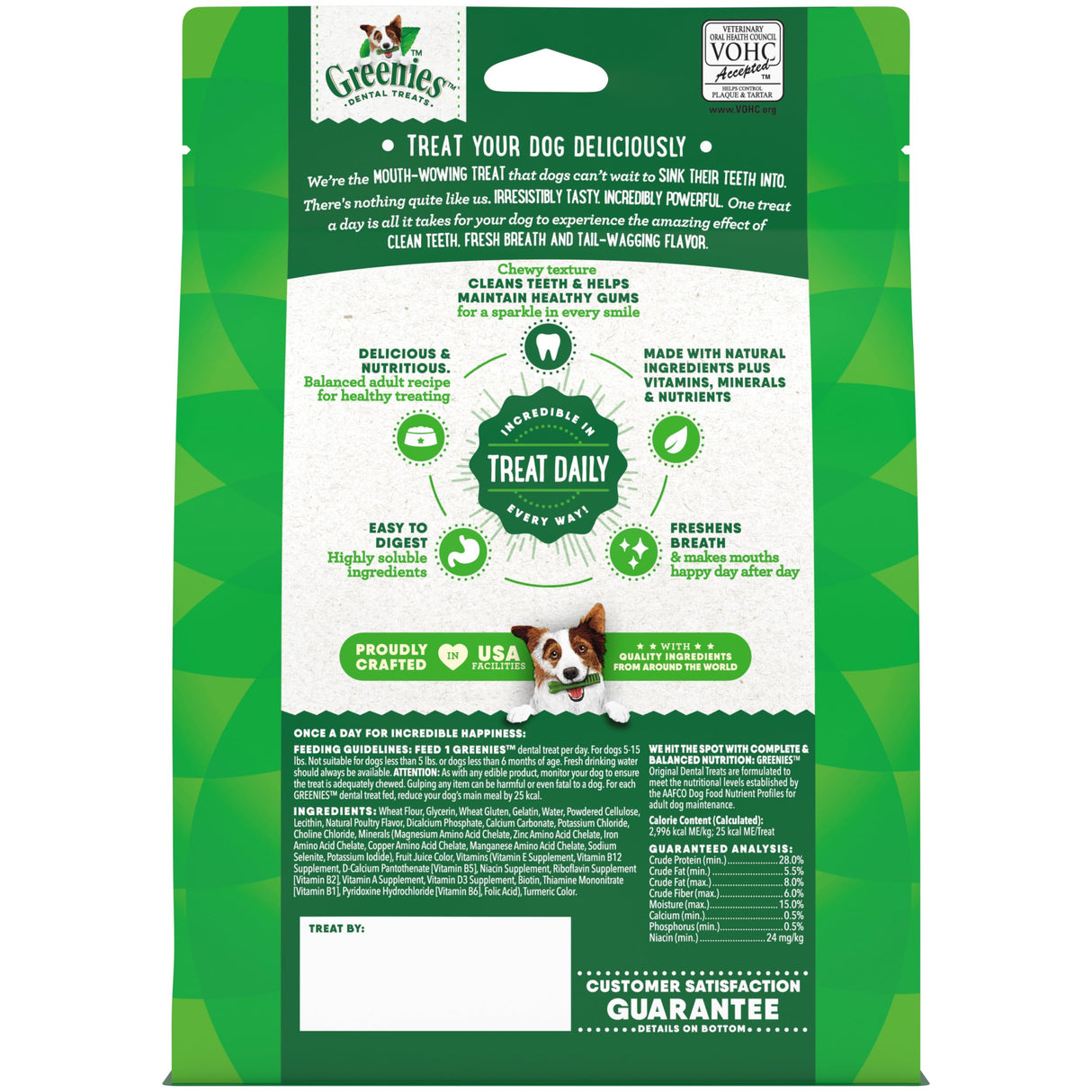 Greenies Veterinarian-Recommended Natural Dental Dog Treats Teenie Size, Original Flavor, 12 oz. Pack, 43 Count