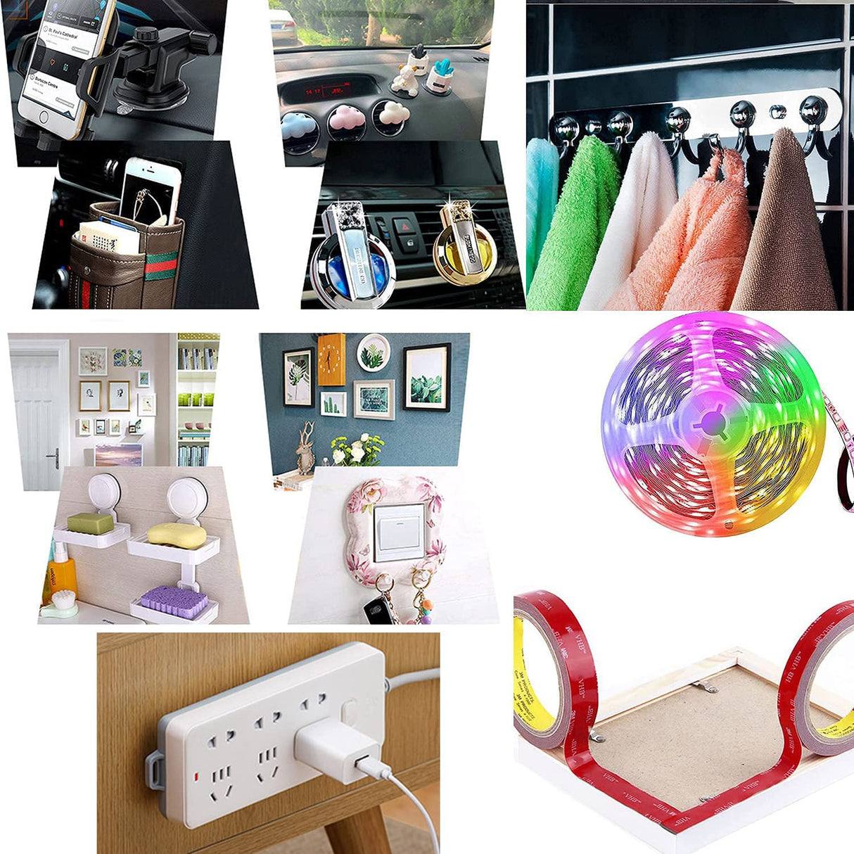 Double Sided Tape 1in x 16.5ft, Mounting Tape Heavy Duty, Removeable PE Foam Tape Strips, Strong Adhesive Tape Waterproof Free Damage for Paint Wall Picture Hanging Poster