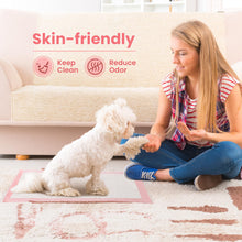 Load image into Gallery viewer, Pet Toilet Training Pads 100Count Disposable Puppy Pee Pads 18" x 13" for Dogs, Ultra Absorbent|Quick Dry|Leak-Proof Pet Potty Pads for Dog, Cat, Rabbits and Guinea Pigs (Pink)