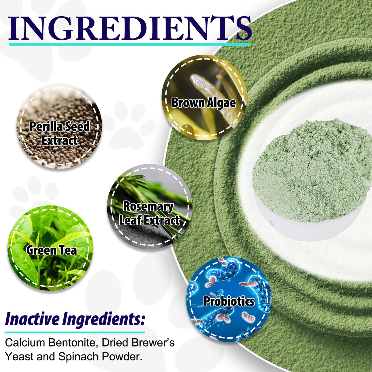 Dog Teeth Cleaning Powder - Dog Dental Powder - Plaque Off Pet Tooth Cleaning lab co - Targets Tartar & Reduces Plaque & Bad Breath - Teeth Cleaning Made Easy for Small, Medium, Large Dogs