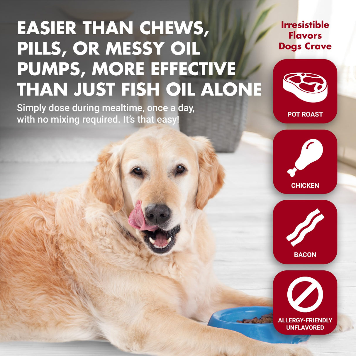 LIQUID-VET K9 Itch & Allergy Advanced Formula, Chicken Flavor, 32 oz