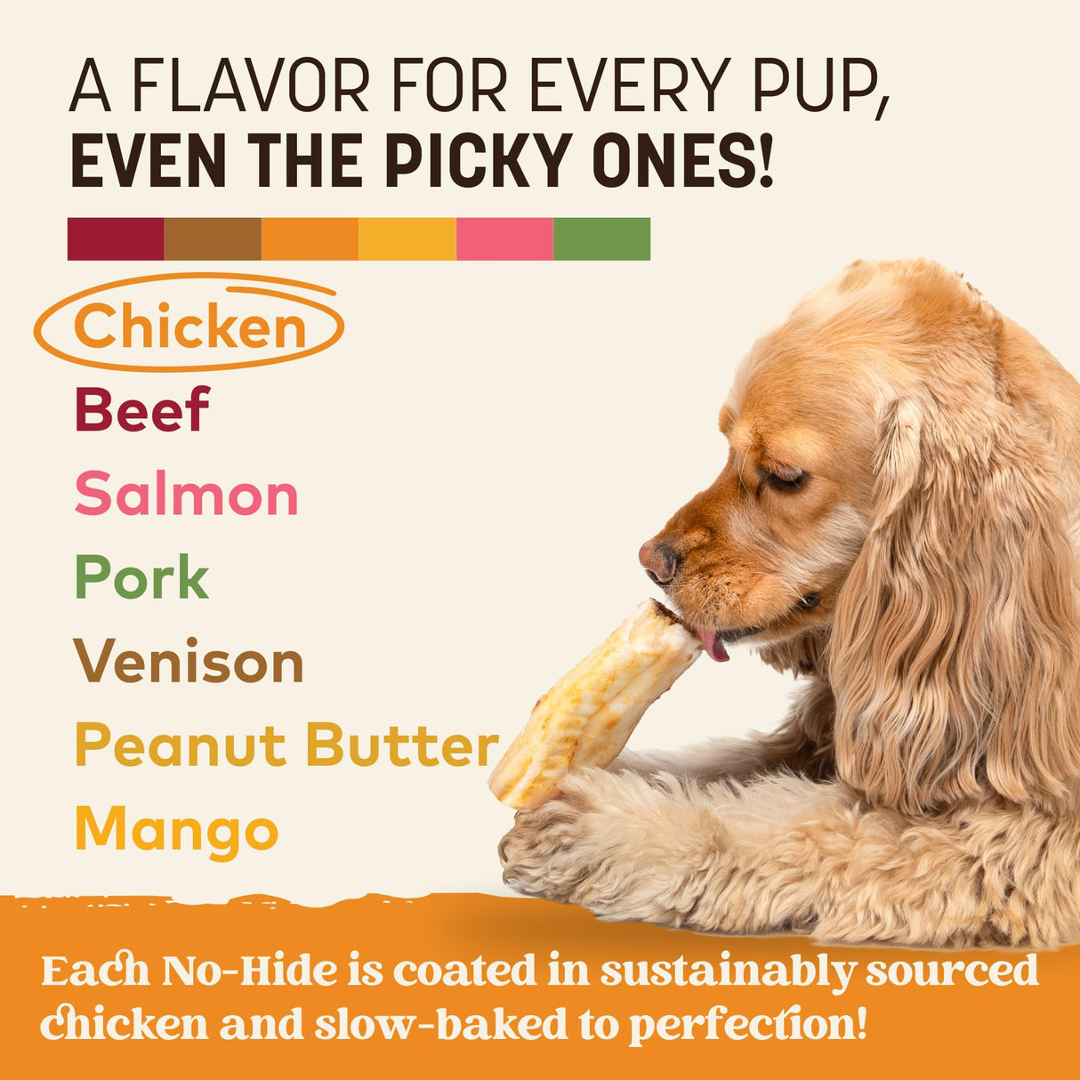 Earth Animal No Hide Chews - Long Lasting Rawhide Free Small Dog Chews Rolls, Chicken - 6 Count