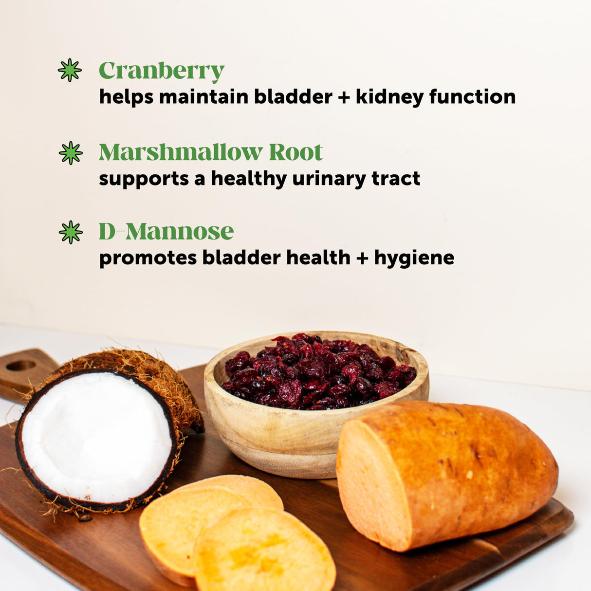 Cranberry Bladder Health for Dogs – Contains Active Ingredients - Cranberry & D-Mannose to Help Support Dog Urinary Tract Health, Dog Bladder Support, & Kidney Support for Dogs (Bacon)