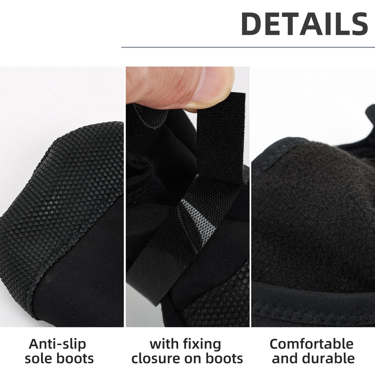 ETIAL Dog Paw Protector Injury & Wound Recovery Boot, Anti-Slip Dog Shoe with Dual Self-Adhesive Straps for Outdoor Walking & Keep Dogs from Licking Wounds (XL, Count, 2)