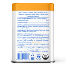 Load image into Gallery viewer, Native Pet Pumpkin for Dogs - Organic Powder Pumpkin Puree Dog Food Toppers -Rich in Fiber Supplement Powder Helps with Digestion, Nutrient Absorption, Diarrhea, Constipation & Upset Stomach-30 Scoops