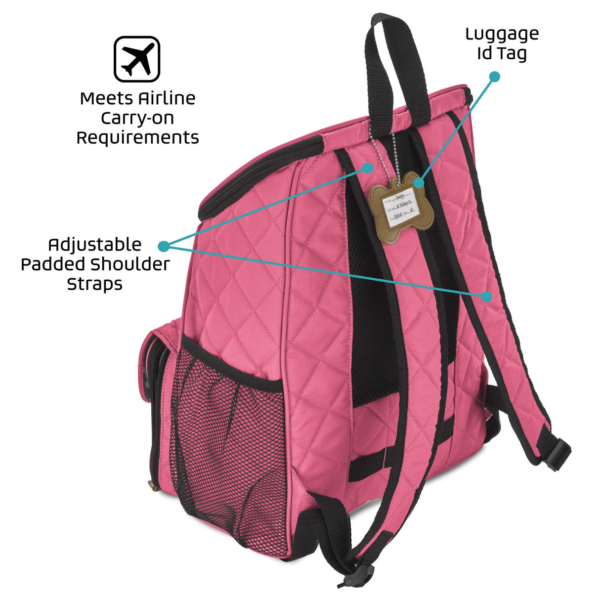 Mobile Dog Gear Unisex Weekender Backpack™ Pink One Size One Size