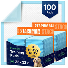 Load image into Gallery viewer, Puppy Pads Pet Pee Pads for Dogs & Puppy Training - 100 Count - Potty Pads for Dogs 22" x 22" Leak-Proof Dog Pee Pads - Quick-Dry Surface - Heavy Duty Absorbent Disposable Dog Wee Pad Bulk Pack