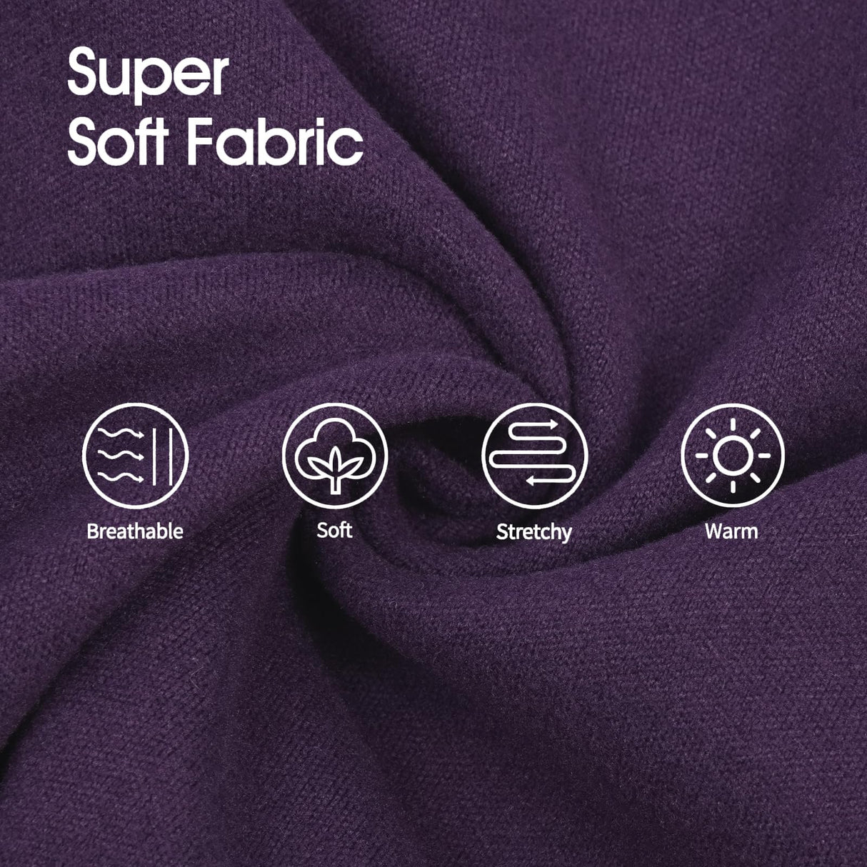 IECOii Fleece Dog Sweater Large Size Dog,Warm Sweaters for Male Female Doggy,Pullover Sweatshirt Lightweight Pet Fall Clothes for Pitbull,Boxer,Staffy, Purple,XXL