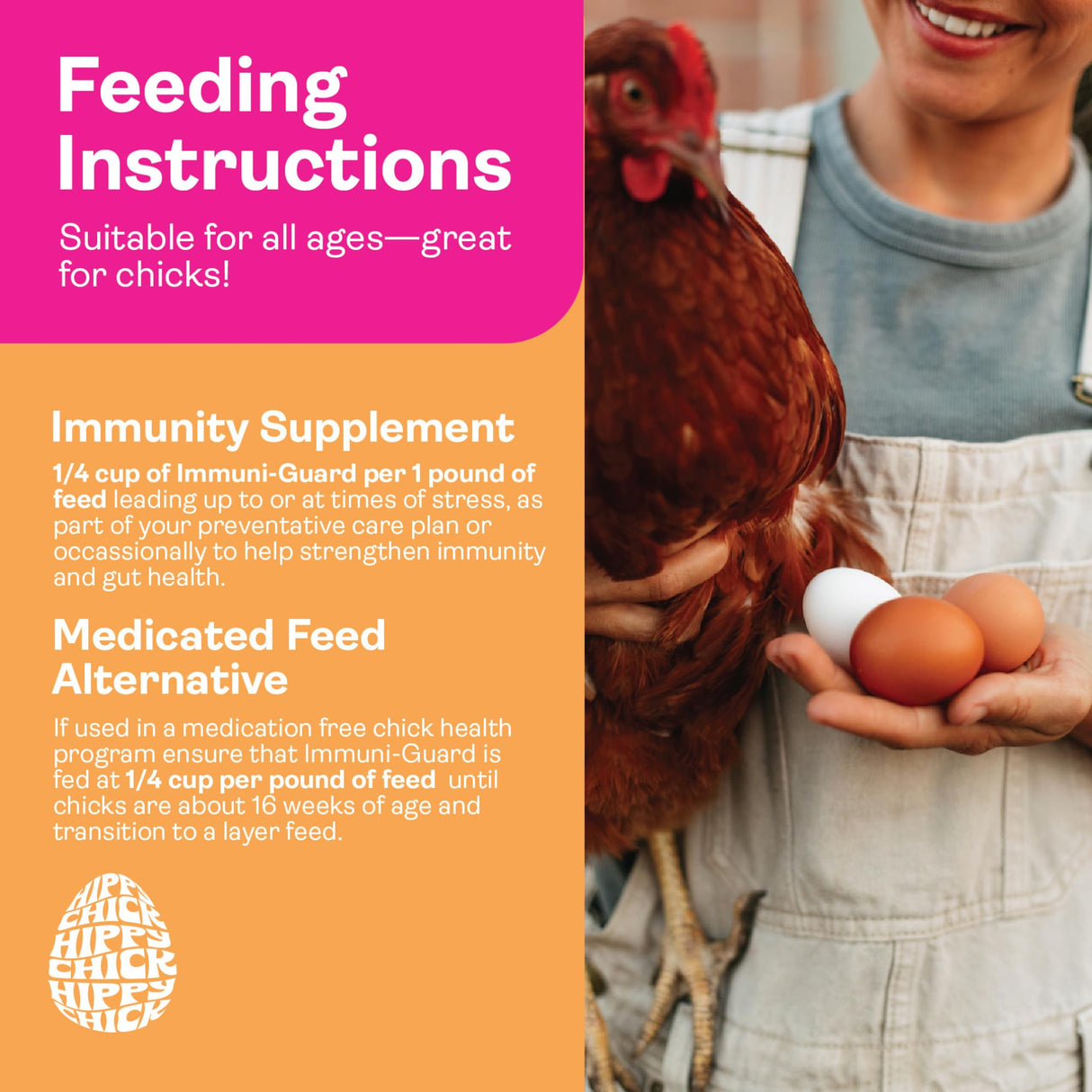 Chicken Probiotics & Vitamins – Immune Support and Stress Relief Supplement for Chicks and Adult Chickens – Digestive Health with Oregano & Garlic – Poultry Feed Additive – 1.5 lb