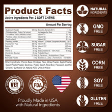 Load image into Gallery viewer, Turkey Tail Mushroom for Dogs - 170 Chews - Mushroom Supplement for Dogs - Lions Mane - Reishi - Immunity Support Multivitamin Vitamins - Joint Health - Energy - Gut - Skin - Made in USA