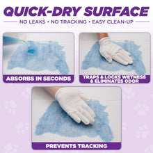 Load image into Gallery viewer, POOPH® Potty Pads™ – 50 Count – Superior Absorbency & Odor Control – Absorbs 59oz, Leak-Proof, Track-Proof, Spill-Proof – Quick-Dry, Disposable, 24x24 Inch – for Puppies, Seniors, Housebound Pets