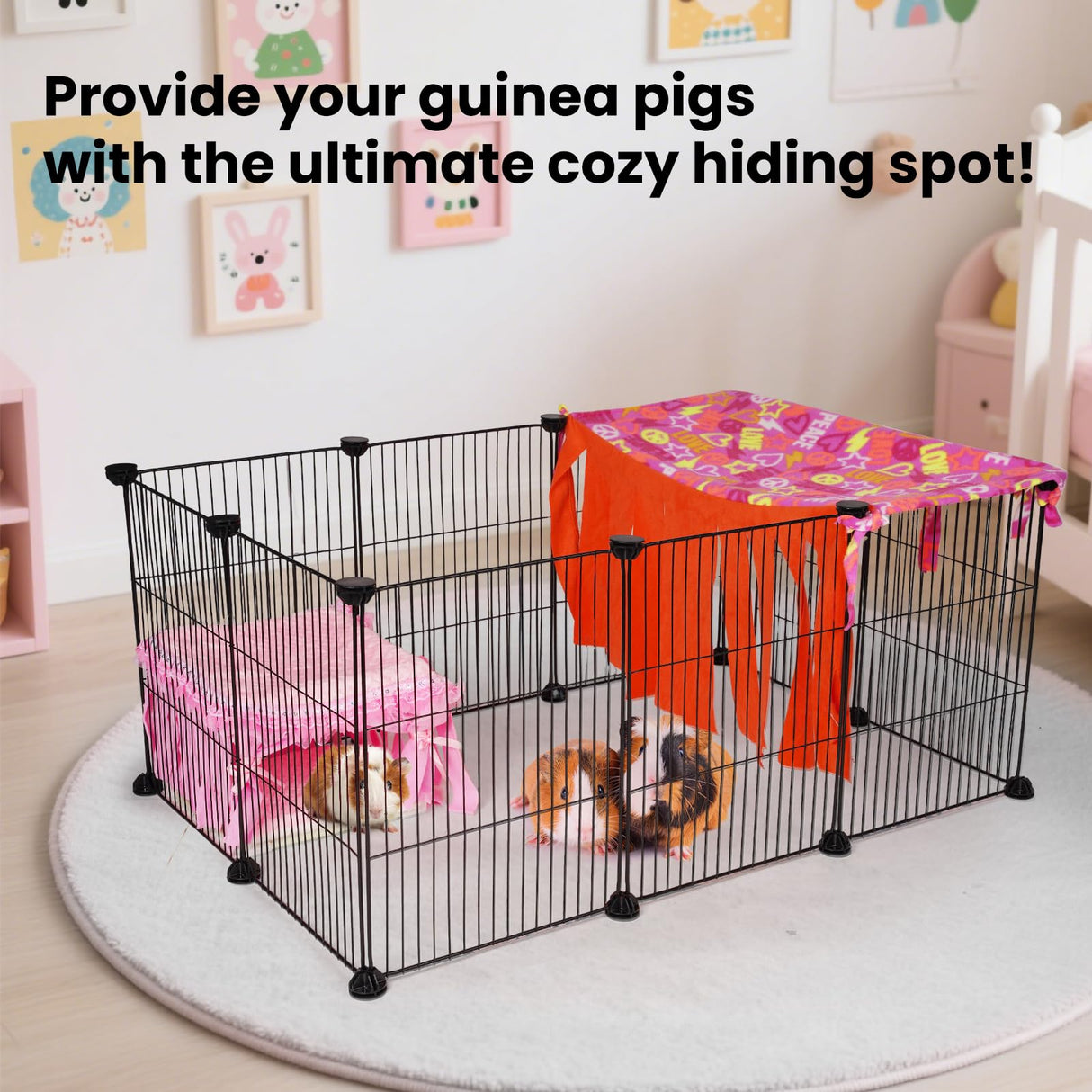 NAPLORD Guinea Pig Bed & Guinea Pig Hideout: C&C Cage Cozy Hideaway-Guinea Pig Toy
