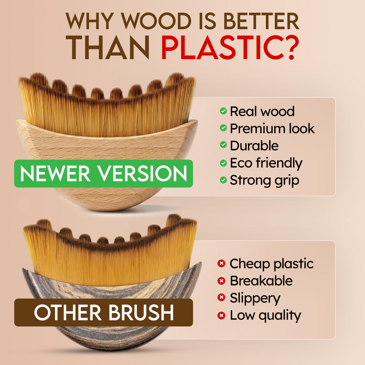 Premium Lymphatic Contour Face Brush for Sculpting - Lymphatic Drainage Massager - Wooden Tool for Face - Anti-Puffiness - Detox & Lift - Ergonomically Designed to Fit The Skin Precisely