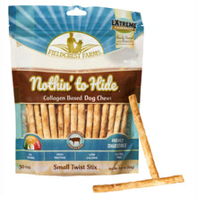 Load image into Gallery viewer, Fieldcrest Farms Nothin' to Hide Twist Stix, Beef Flavor, Easily Digestible, Supports Skin, Coat, Joints & Muscles, for Moderate Chewers Under 15lbs, 50 Pieces