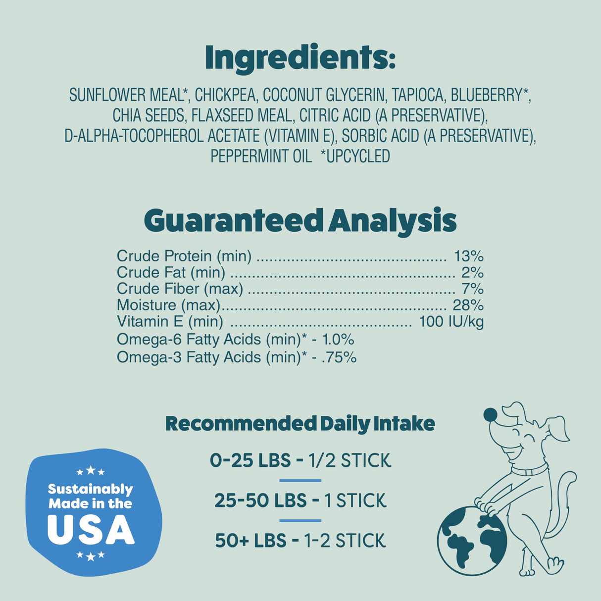 Shameless Pets Blueberry & Mint Dental Chews for Dogs, 32 Chews - Natural Dog Teeth Cleaning Treats with Fresh Breath Benefits | Grain-Free Dental Sticks for Small, Medium & Large Dogs