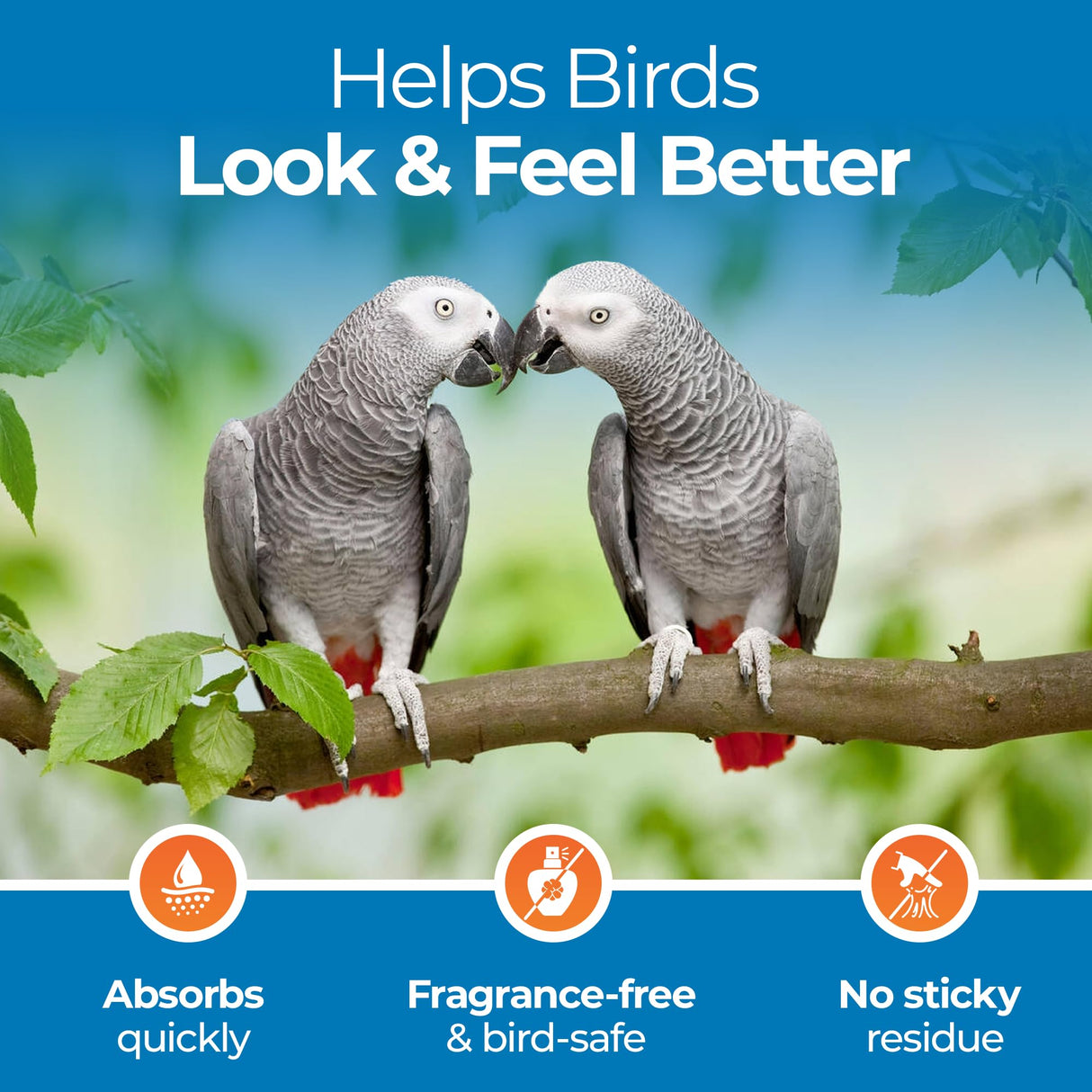 Aloe Vera Bird Spray for All Birds – Soothes Itchy Skin & Feather Plucking – 8oz Odor-Free Mist, Safe if Ingested, Daily Use Bird Mist, Softens Feathers, Natural Formula – Made in USA by UnRuffledRx™