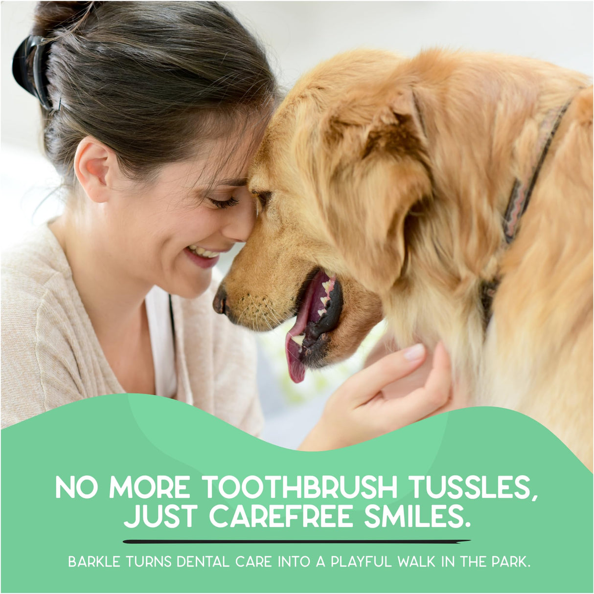 Barkle Vet Approved Dog Teeth Cleaning Toothpaste & Tooth Brushing Kit | Eliminate Plaque, Tartar & Bad Breath | Mint Dog Breath Freshener Gel | Puppy & Small Breed Safe | Free Finger Brush (60 Days)