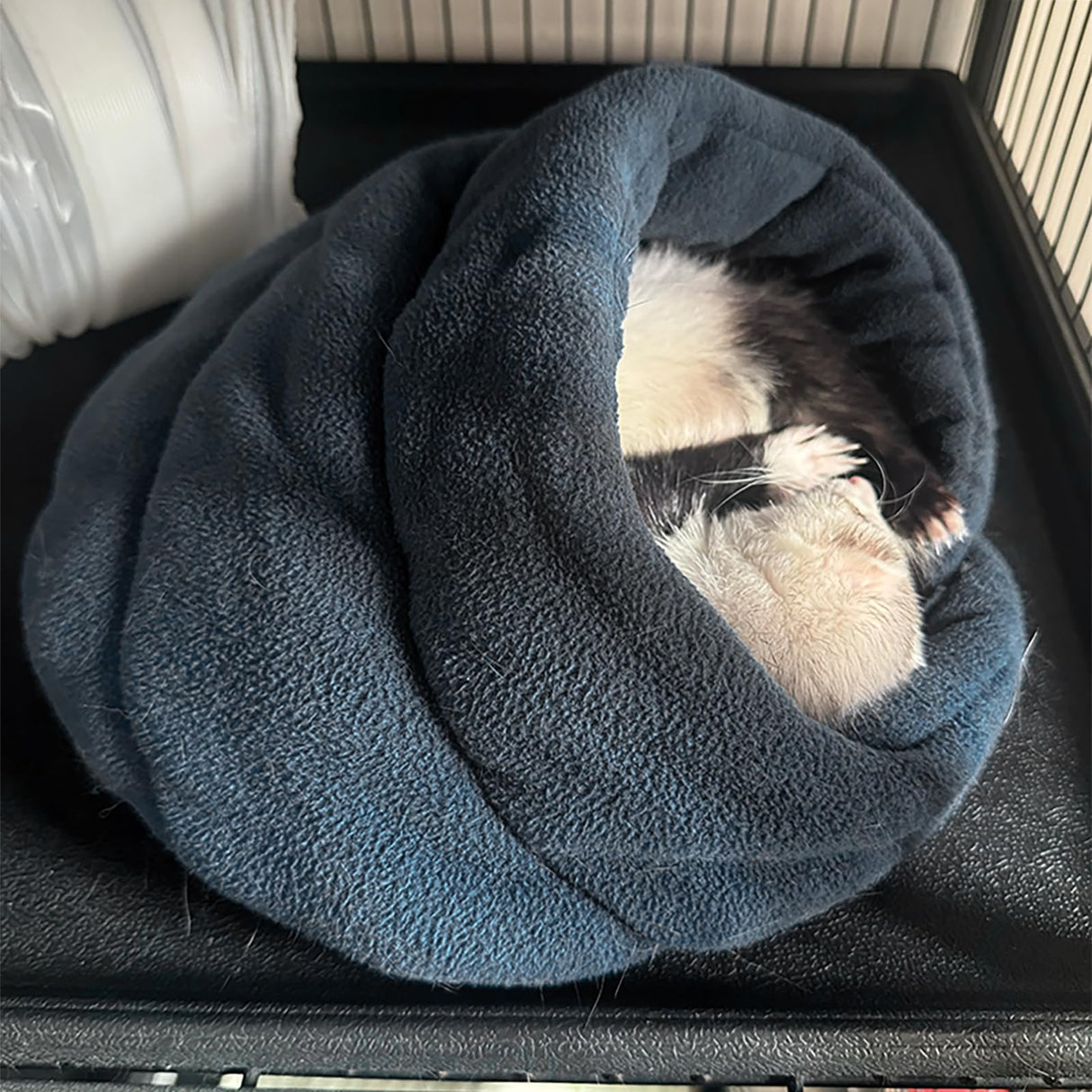 Ferret Bed Cave and Hideouts Comfortable,Ferret Hideaway Bed Accessories for Cage Ferret Beds and Hideouts Safe & Cozy for All Ages Ferrets(Grey) (Grey)