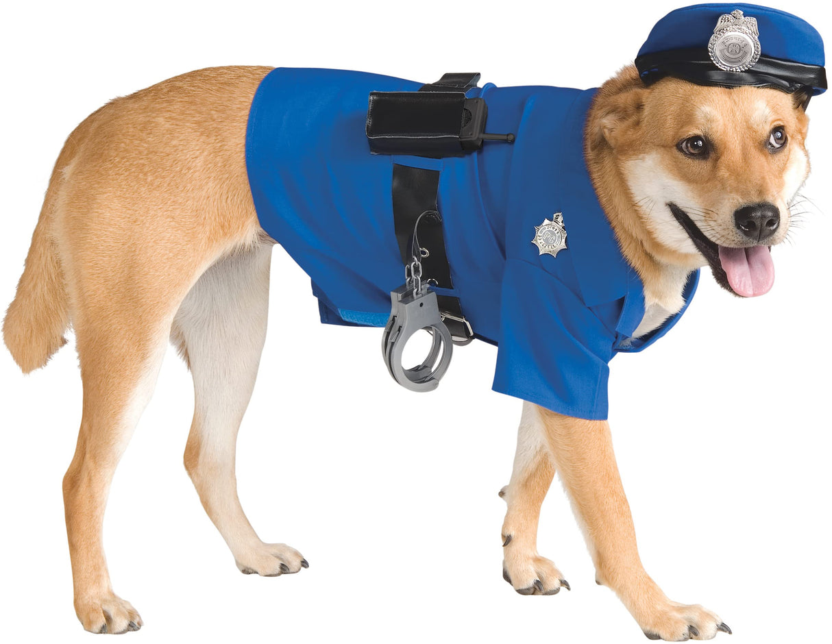 Rubies Police Officer Pet Costume for Dogs or Cats, XXXL