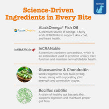 Load image into Gallery viewer, Zesty Paws Senior Dog Multivitamin Treats - Glucosamine for Dogs + Digestive Enzymes & Probiotics - Grain Free Dog Vitamins and Supplements for Skin & Coat + Immune Health Beef - Advanced - 90ct