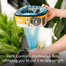 Load image into Gallery viewer, Pet Genie Refill Bags | Jumbo 2-Pack, 56 Total ft | Up to 8 Months of Supply in 2 cartridges | Ultimate Odor Control Dog Poop Bags