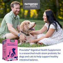 Load image into Gallery viewer, Nutramax Proviable Probiotics for Dogs and Cats, Daily Digestive Health Supplement with Multiple Strains of Bacteria, Cat and Dog Probiotics Plus Prebiotics, 80 Capsules