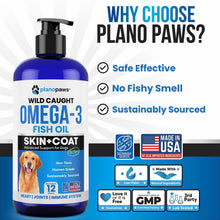 Load image into Gallery viewer, Omega 3 Fish Oil for Dogs - Better Than Salmon Oil - Dog Fish Oil Supplement to Reduce Shedding & Itching - Supports Joints, Brain, and Heart Health - Skin and Coat Supplement - Liquid Fish Oil