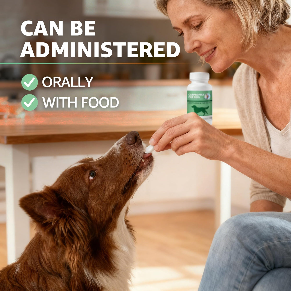 Carpromax for Large Dogs Pain Relief, Joint Support & Mobility for Senior Dogs, 100mg, 100 Tablets
