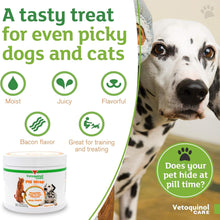 Load image into Gallery viewer, Vetoquinol Pill Wrap Treats for Dogs & Cats – 4oz, 56 servings – Hides Any Size, Shaped Pill – Moist, Flavorful & Shapeable Pill Pocket Paste – Easy-to-Swallow Masking Pill Pouch for Training & Treats