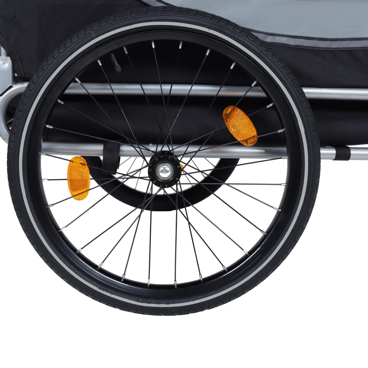 Large Dog Bike Trailer, 88 LB Capacity Pet Cart Bicycle, All-Terrain Pet Carrier, Cargo Carrier, Durable Steel Frame for Travel, Cycling, Outdoor Adventures, Black