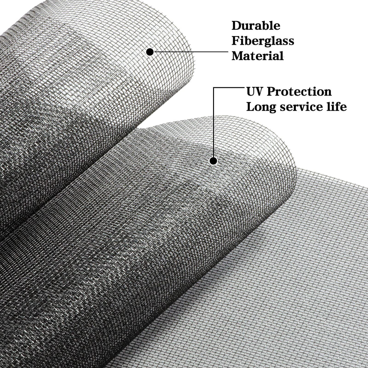TOOLTRIZ Windows Screen and Screen Door Replacement, 48"x118" Durable Fiberglass Screen Mesh - Screen & Sliding Screen Door Repair for Patio & Window