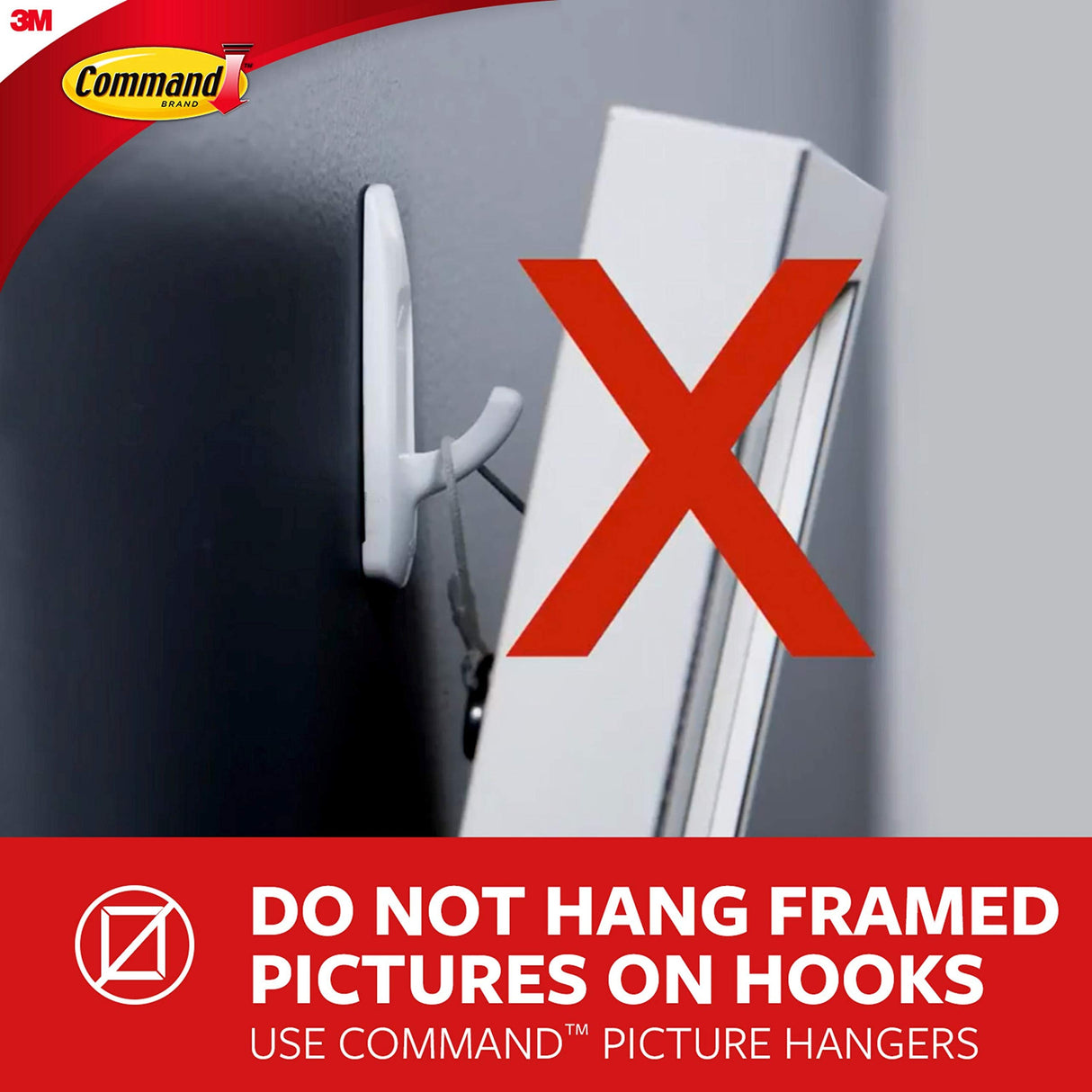 Command Small Clear Wire Toggle Hooks, 10 Hooks and 12 Command Strips, Damage Free Hanging Wall Hooks with Adhesive Strips, Adhesvie Hooks for Hanging, Organization and Storage, Holds up to 0.5 lb