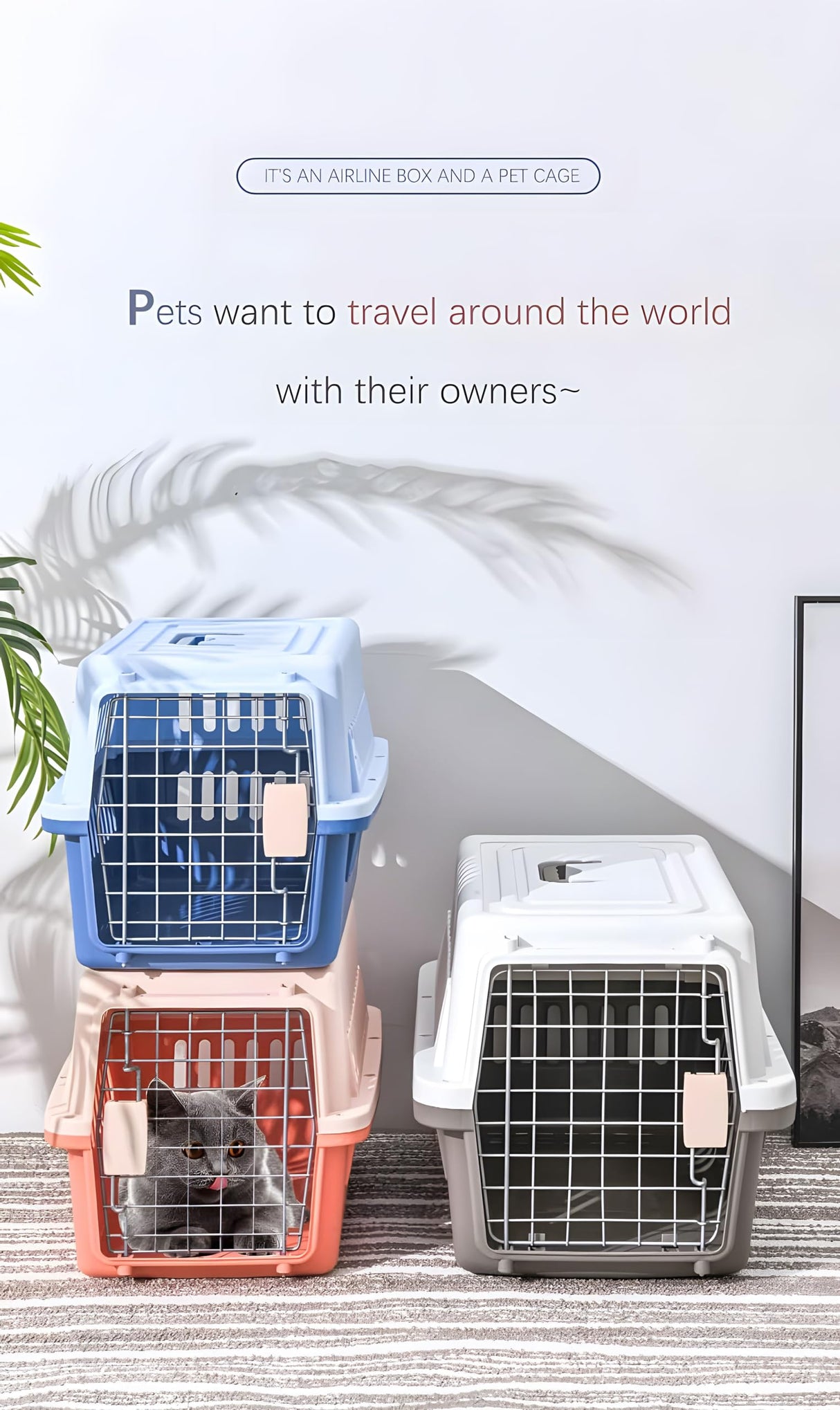 LLGJ-Pets Spree Travel Pet Carrier Dog/cat Hard-Sided Carriers for Pets up to 14 Pounds Small Animal Carrier Airline/Road Travel Approved Stout (Coffee)