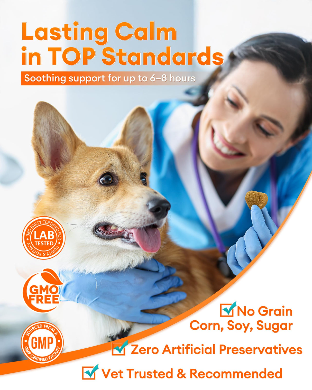 Calming Chews for Dogs 150ct - Anxiety Relief Support & Relaxation for Everyday Stress - Dog Soft Chews with Melatonin - Sleep Aid for Dogs (Peanut Butter Flavor)
