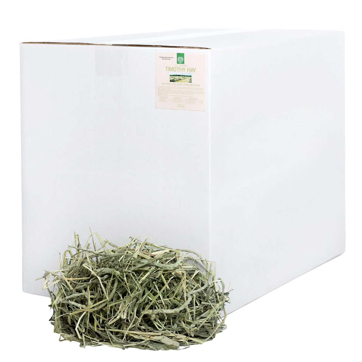 Small Pet Select 1st Cutting Timothy Hay, Animal Food for Guinea Pig, Rabbit, Hamster, Bunny, or Chinchilla, Natural Hay Grown in The USA, 40lb