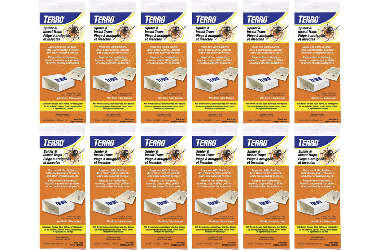 Terro T3206 Spider & Insect Trap (4 Count) (12 Pack)