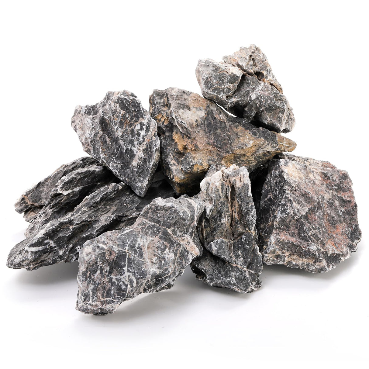Eorbow 12lb Seiryu Stone, Aquarium Rocks for Terrariums, Paludarium, Vivariums, Reptile, Amphibian Enclosures, Fish Tank Decor for Aquarium Landscaping Models