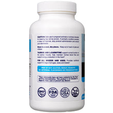 Load image into Gallery viewer, Taurine Supplement for Dogs Meets RDA of 500 mg per 25lbs Weight Unlike Most Alternatives, 120ct, Helps Maintain Dog Heart Health, Normal Function of The Cardiac Muscle & Normal Blood Flow